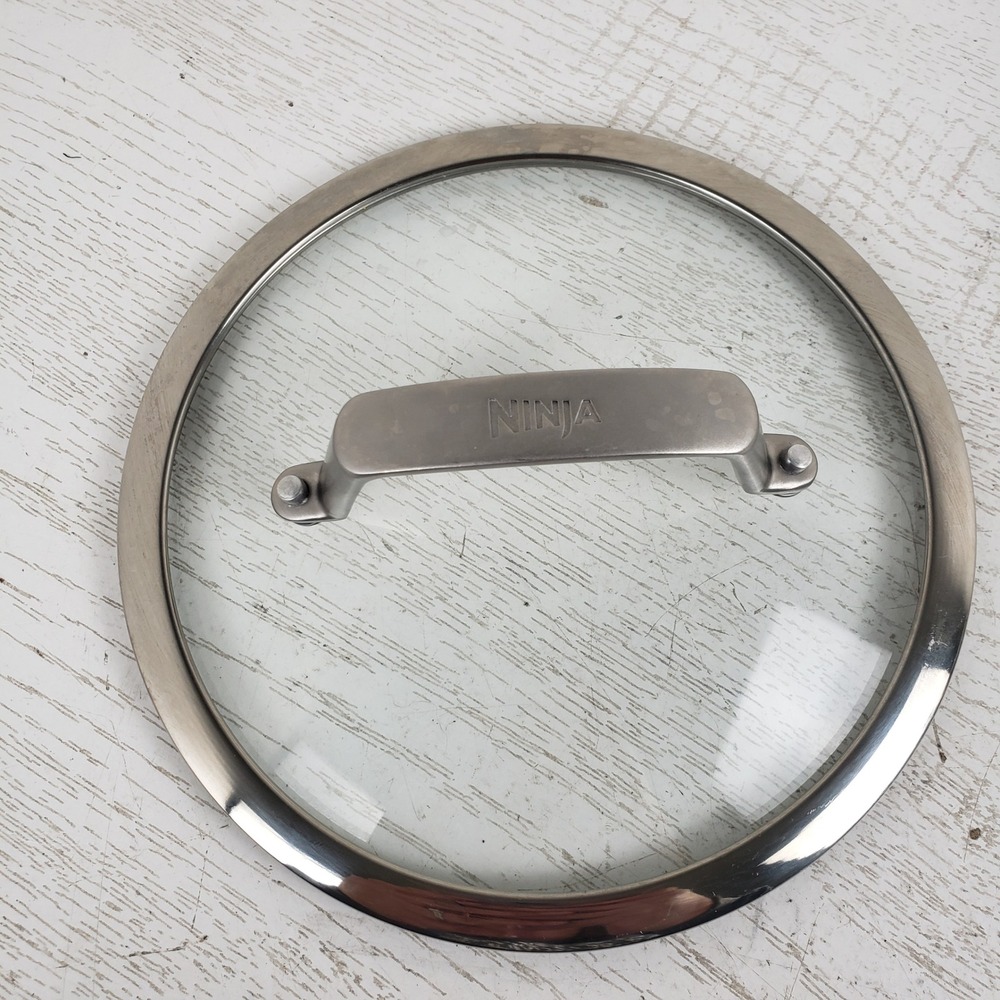 Ninja Foodi Cookware 7 Inch Inside Glass Replacement Lid Stainless Steel Handle